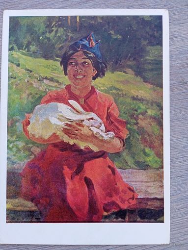 1951. соцреализм. Ефанов. На новой родине