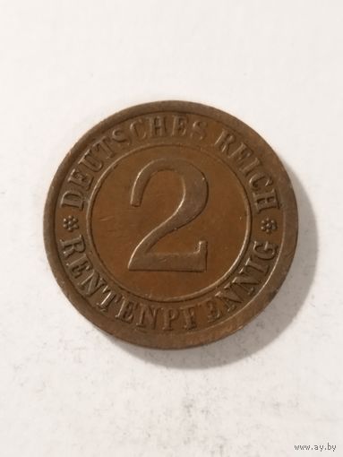 Германия 2 пфенинга 1924 А