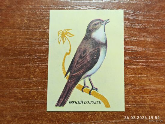 Спичечная этикетка Южный Соловей