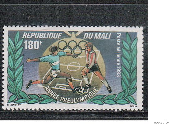 Мали-1983,(Мих.949)  **  , Спорт, Футбол, ОИ-1984