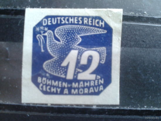 Богемия и Моравия 1943 Газетная марка 12г