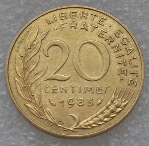 Франция, 20 сантимов 1983 г.