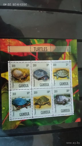 Блок рыбы морские обитатели MNH