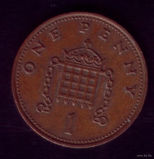 1 пенни 1988 год Великобритания