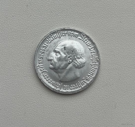 ВЕСТФАЛИЯ  50 пфенниг 1921 г.