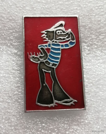 Волк. Ну Погоди! Мультфильмы. Сказки. Детский значок #0676-UP18