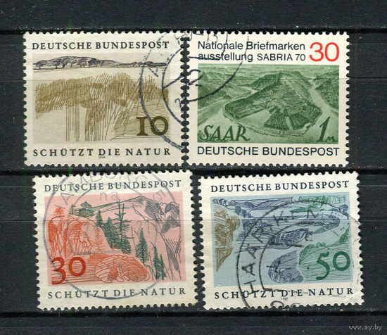 ФРГ - 1969 - Год охраны природы - [Mi. 591-594] - полная серия - 4 марки. Гашеные.  (Лот 43BM)