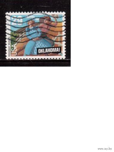 США-1993 (Мих.2347) , гаш., Мьюзикл "Оклахома" (одиночка)