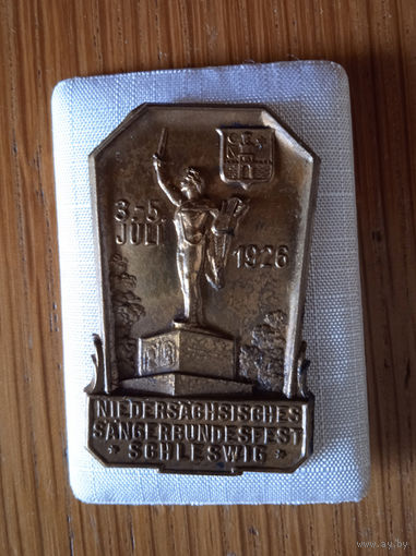 Знак певческого союза  нижняя саксония 1926 год