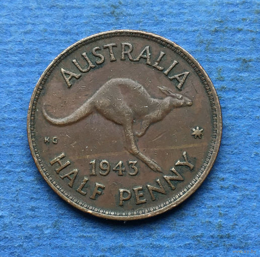 Австралия 1/2 пенни 1943