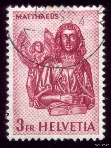 1 марка 1961 год Швейцария Евангелисты 738