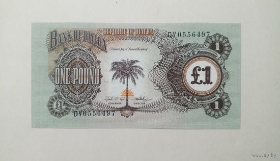Биафра. 1 фунт. UNC.