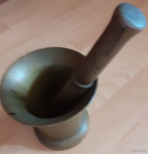 Старинная Ступка для измельчения специй. Бронза