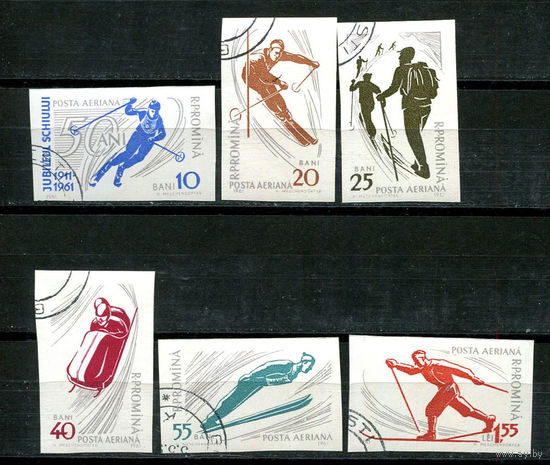 Румыния - 1961 - Зимний спорт - 6 марок. Гашеные.  (Лот 17JE)-TG2P5