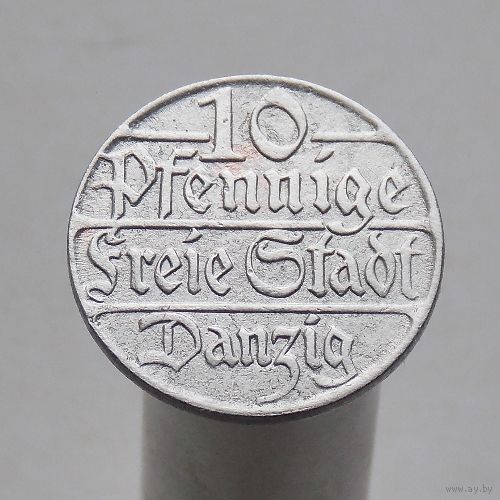 Польша вольный город Гданьск 10 пфеннигов 1923
