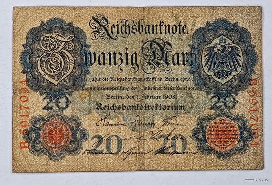 1908 год  Германия 20