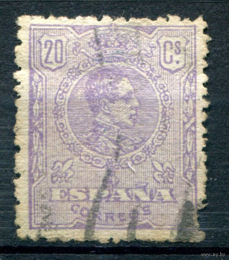 Испания (Королевство) - 1920г. - король Альфонсо XIII, 20 с - 1 марка - гашёная [Mi 249]. #1-Sp-9-A-1