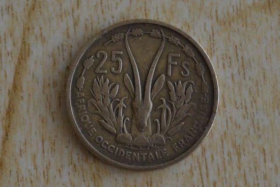 Французская Западная Африка 25 франков 1956
