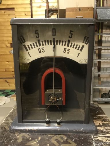 Гальванометр старинный. СССР. Физика. (Амперметр)