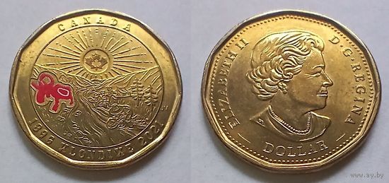 Канада, 1 доллар 2021 (125 лет "золотой лихорадке" в Клондайке)