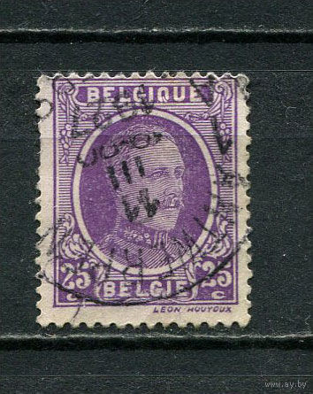 Бельгия - 1923 - Король Альберт I 25C - [Mi.187] - 1 марка. Гашеная.  (Лот 9EK)-T7P12