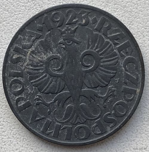 Польша 20 грошей 1923 г. Цинк. Немецкая оккупация