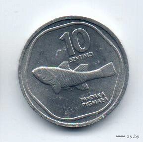 РЕСПУБЛИКА ФИЛИППИНЫ 10 СЕНТИМО 1986. ФАУНА. РЫБА