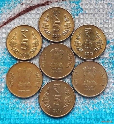Индия 5 рупий, UNC