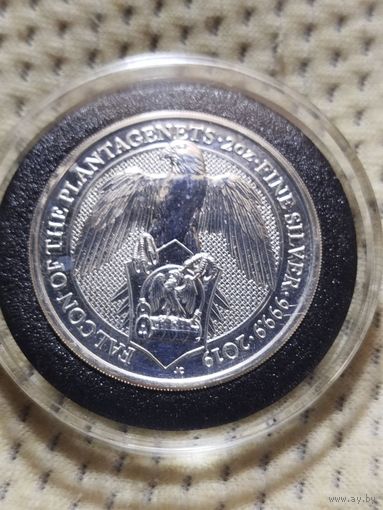 5 фунтов. Звери королевы. Сокол. 62.2 гр. Распродажа.