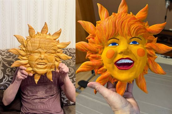 Панно из дерева Солнце, солнышко Улыбка Хороший день Цена разная