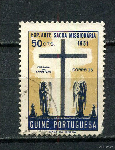 Португальские колонии - Гвинея - 1953 - Крест 50С - [Mi.278] - 1 марка. Гашеная.  (Лот 41HU)-TG3P21