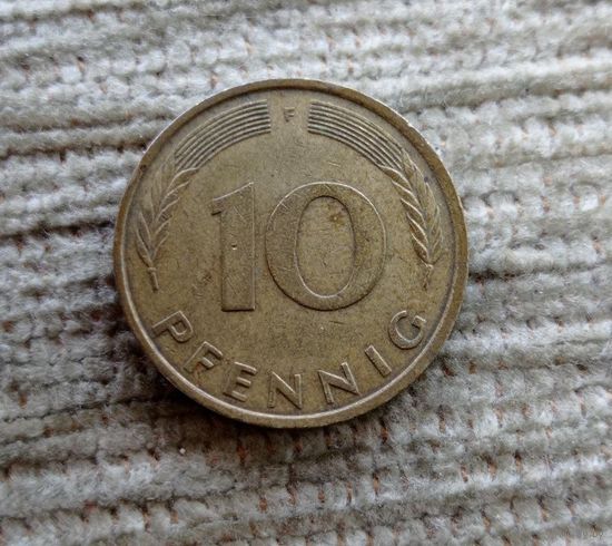 Werty71 Германия ФРГ 10 пфеннигов 1980 F
