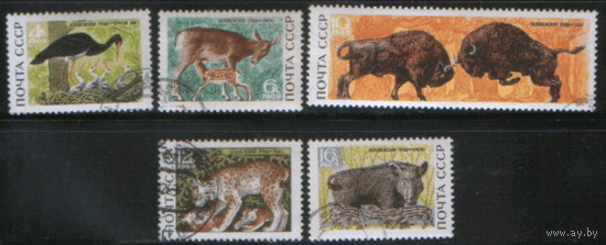 З. 3717/21. 1969. Фауна. Беловежская пуща. Гаш.