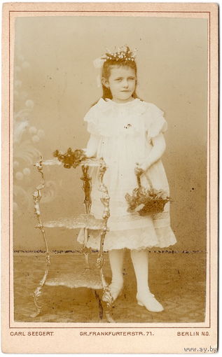 Кабинет-портрет. Германия, кон.19-нач.20 в. На картоне. 105 х 65 мм