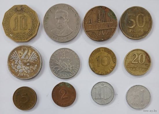 Монеты Африка + Европа