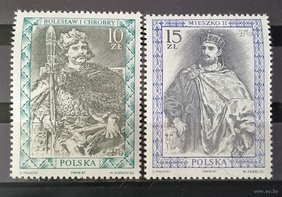 Польша 1987 Польские короли