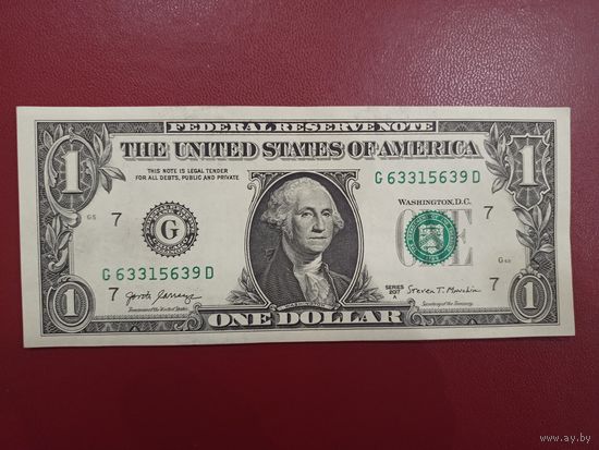 1 доллар США 2017А, G(CHICAGO)