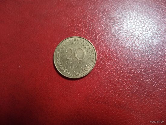 20 сантимов 1964 Франция