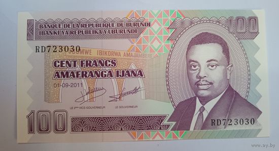 Бурунди 100 франков 2011