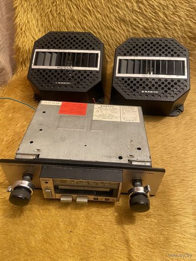 Магнитола SANYO c колонками. Made in Japan. Без М.Ц.