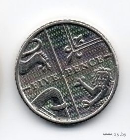 СОЕДИНЁННОЕ КОРОЛЕВСТВО ВЕЛИКОЙ БРИТАНИИ И СЕВЕРНОЙ ИРЛАНДИИ. 5 ПЕННИ 2012