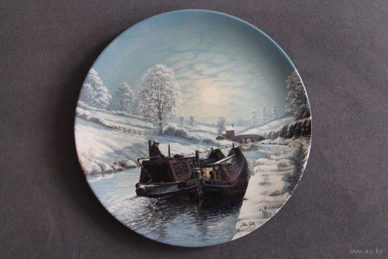 Тарелка коллекционная настенная [Wedgwood, Между шлюзами, Bradex #26-W90-53.1] D=20см.