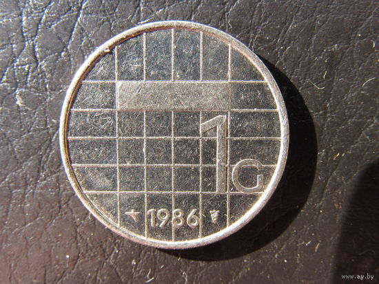 Нидерланды.1 гульден.1986. С 20 копеек. Распродажа коллекции. Смотрите другие лоты.