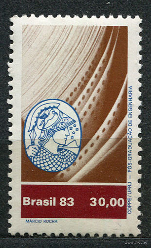 Инженерные науки. Перфокарты. Минерва. Бразилия. 1983. Полная серия 1 марка. Чистая