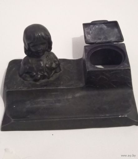 Чернильница, старинная металл Европа