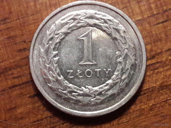 Польша 1 злотый 2014