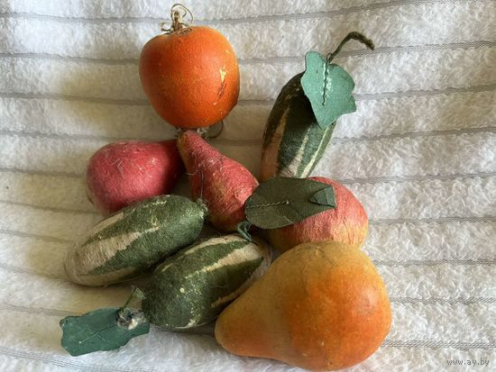 Ёлочные игрушки. Папье Маше. 50 - е гг.