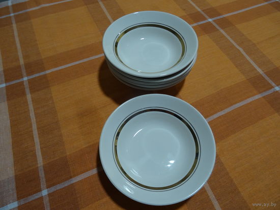 Салатник порционный, золотая кайма,ЗИК, Конаково, 60-70-е г.г.СССР