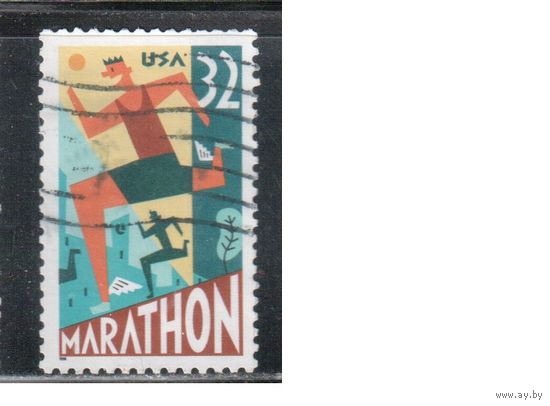США-1996 (Мих.2703) , гаш., Спорт, Марафон(одиночка),