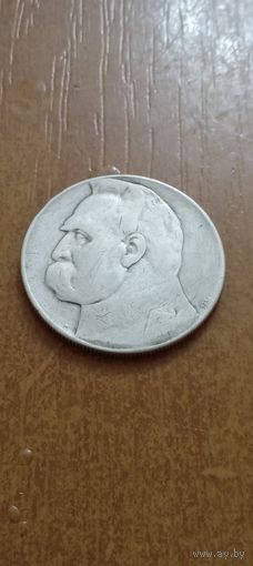 10 злотых 1934 г. Пилсудский ,легион.